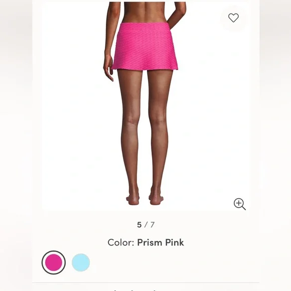 Lands' End Plus Size Tummy Control Swim
Skirt. Prism Pink - bright. Size 16. NWT - Picture 4 of 6